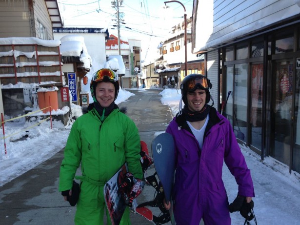 Dan from the Stay Bar and Luke from Lodge Nagano off to that important board meeting. Dressed to impress