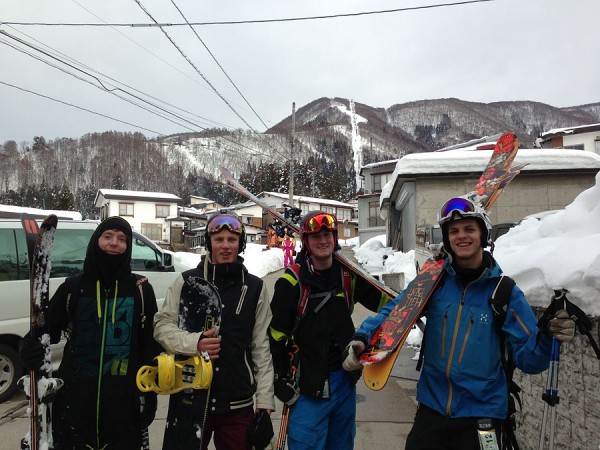 The boys from Sweden. Staying in Nozawa for two months!