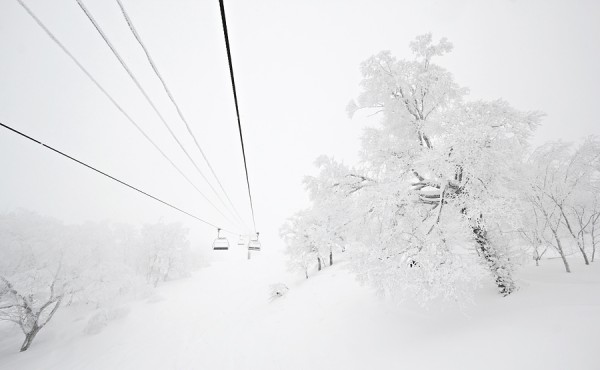 View from the chair at Yamabiko this morning.