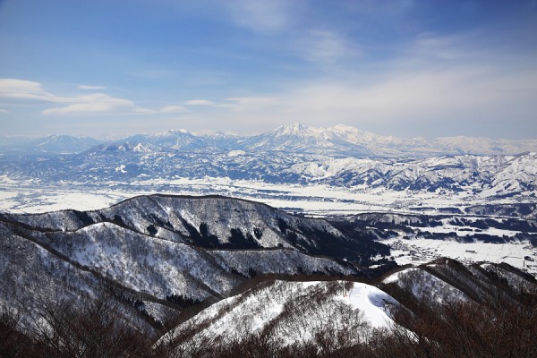 View from the observatory in Nozawa Onsen. 