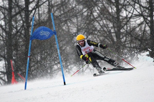 Gabriel Sutter on his way to winning the 2013 Nozawa Onsen giant slalom.