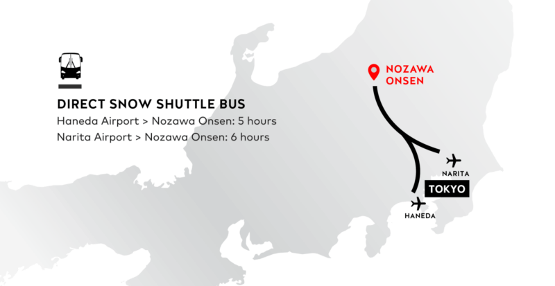 Getting to Nozawa Onsen, Nozawa Onsen Shuttle, Nozawa Onsen Maps
